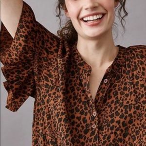 Anthropologie leopard print dress